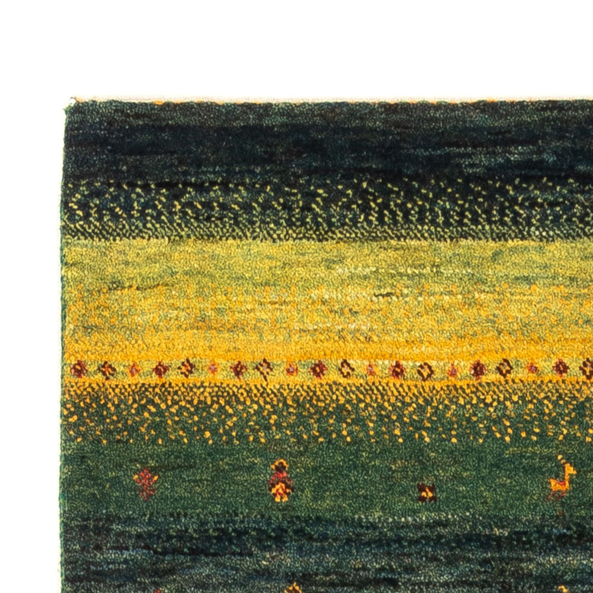 Gabbeh Rug - Loribaft Perser - Royal - 133 x 82 cm - green