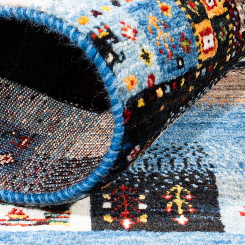 Gabbeh Rug - Loribaft Perser - Royal - 141 x 87 cm - multicolored