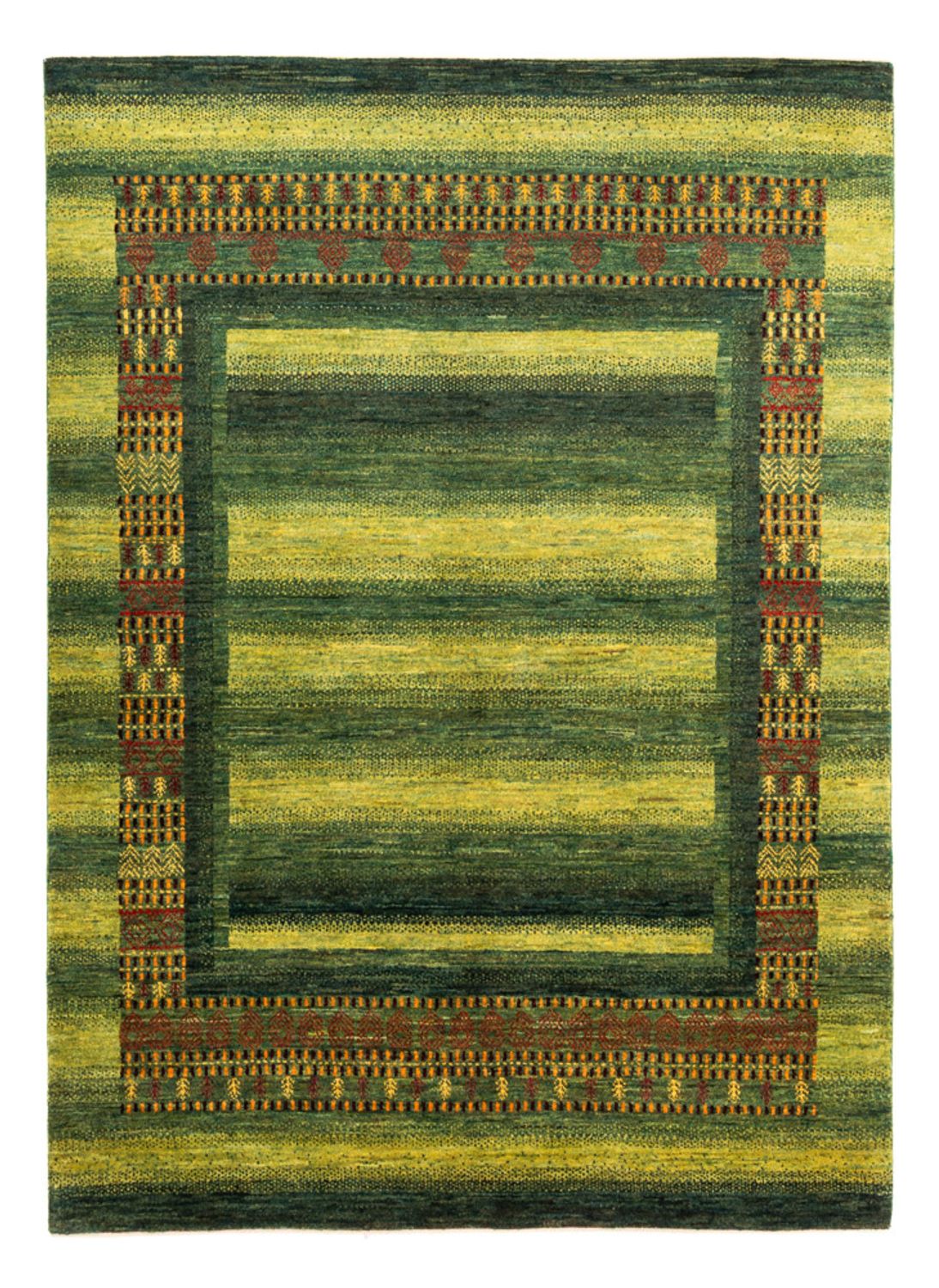 Gabbeh Rug - Loribaft Perser - Royal - 216 x 157 cm - green