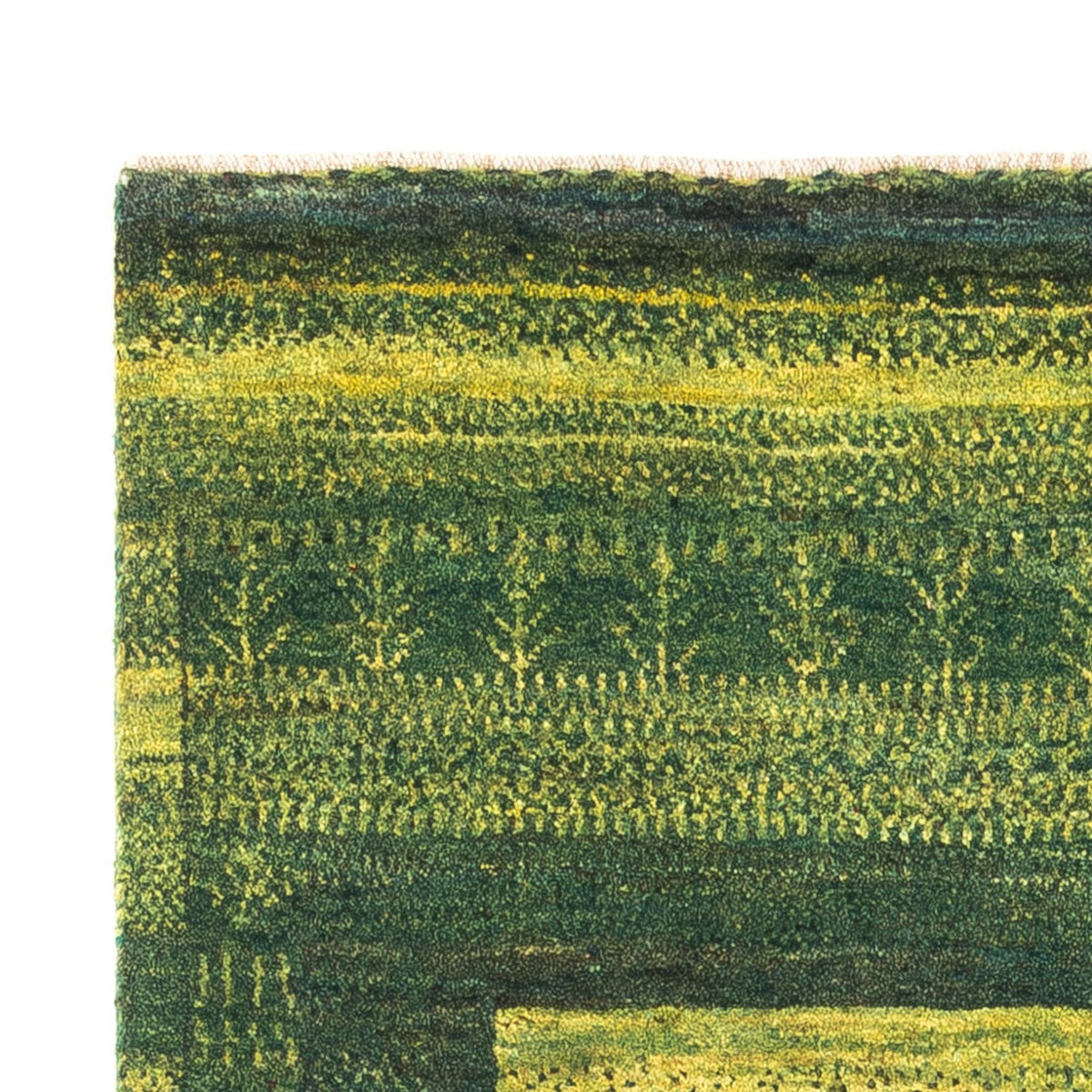 Gabbeh Rug - Loribaft Perser - Royal - 150 x 97 cm - green