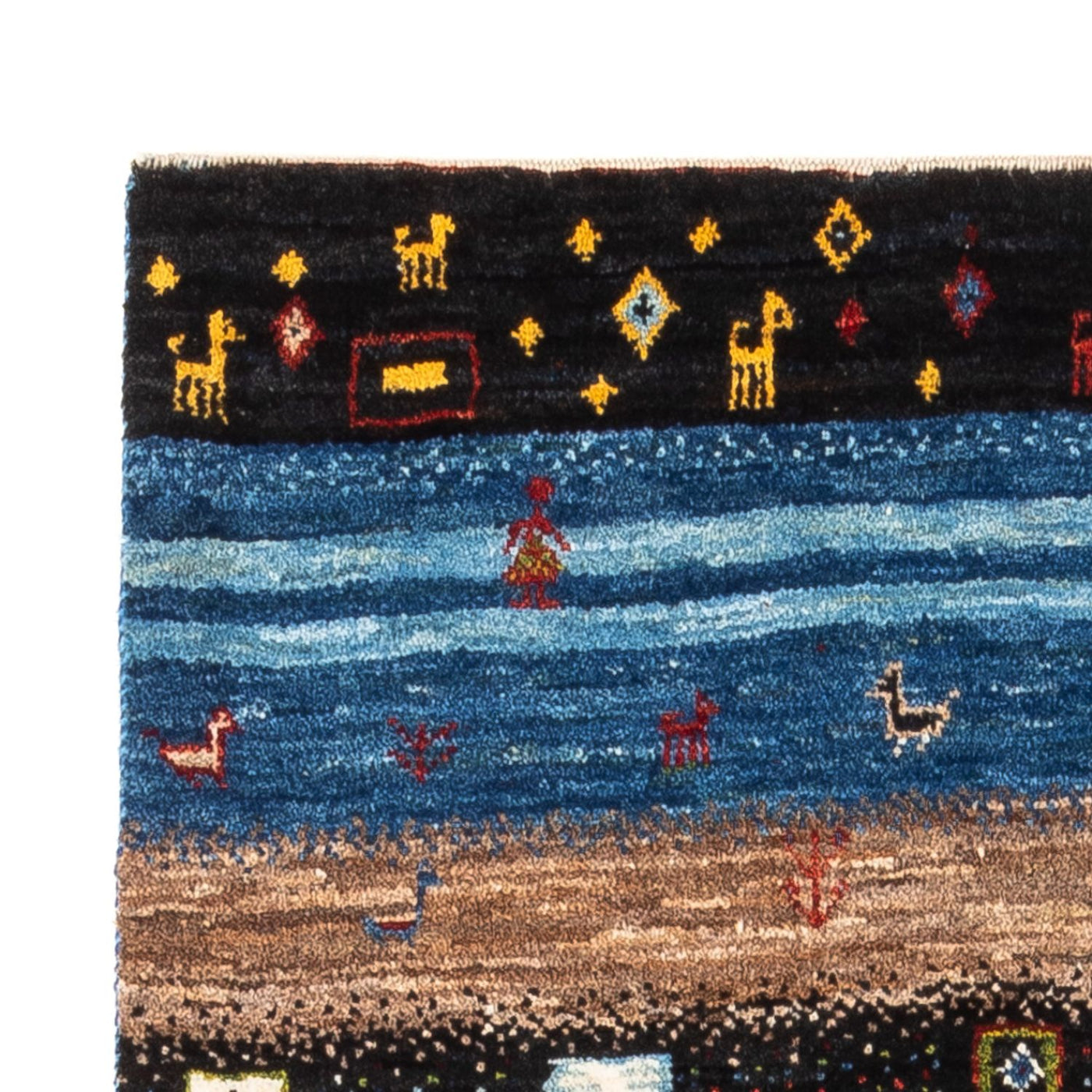 Loribaft Rug 132x85cm - Perserteppich Wollteppich