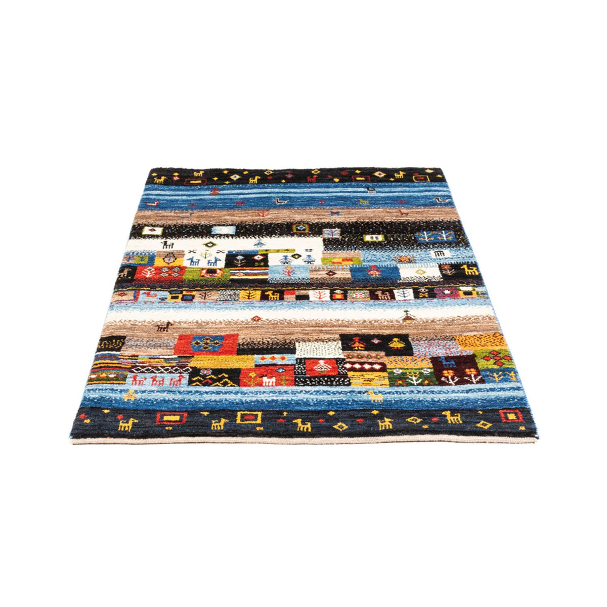 Gabbeh Rug - Loribaft Perser - Royal - 132 x 85 cm - multicolored