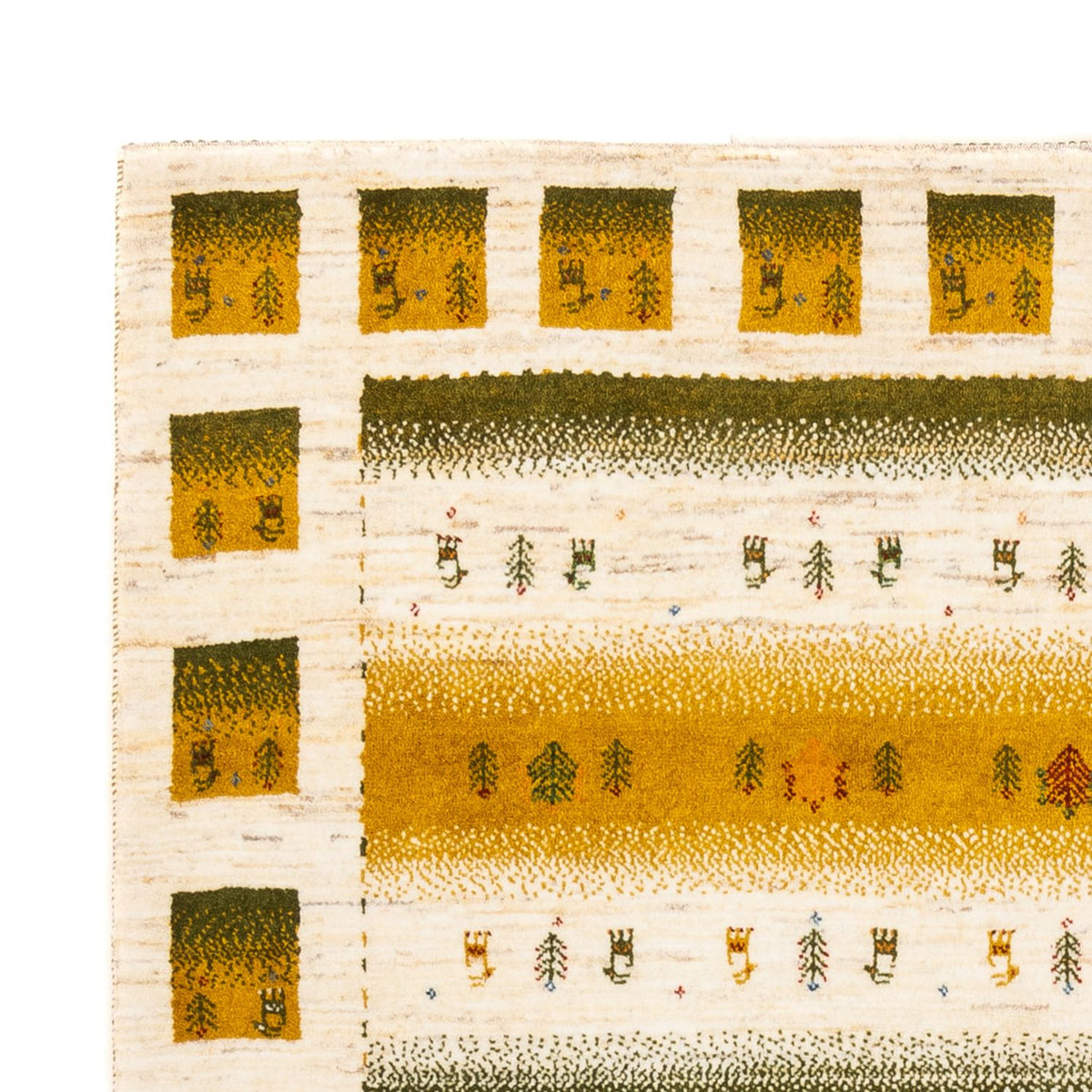 Gabbeh Rug - Loribaft Perser - 203 x 158 cm - natural