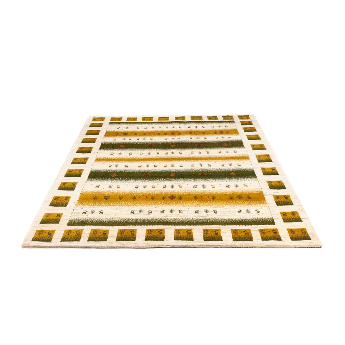 Gabbeh Rug - Loribaft Perser - 203 x 158 cm - natural