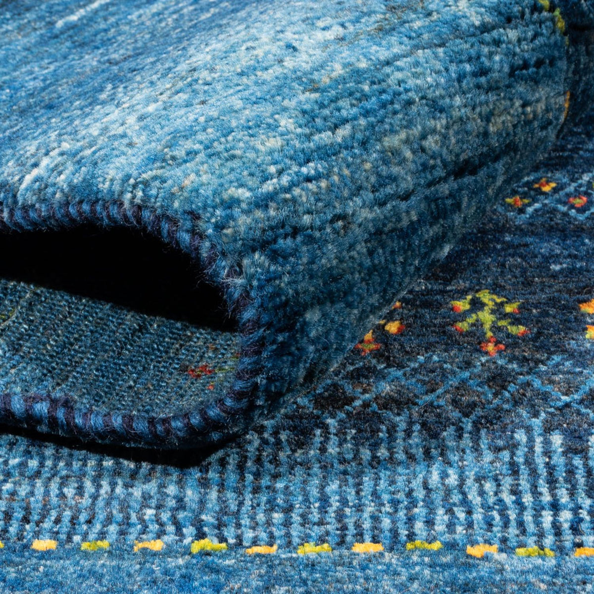 Gabbeh Rug - Loribaft Perser - 209 x 160 cm - blue