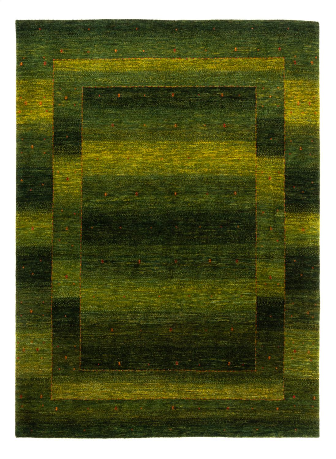 Gabbeh Rug - Loribaft Perser - 207 x 154 cm - green
