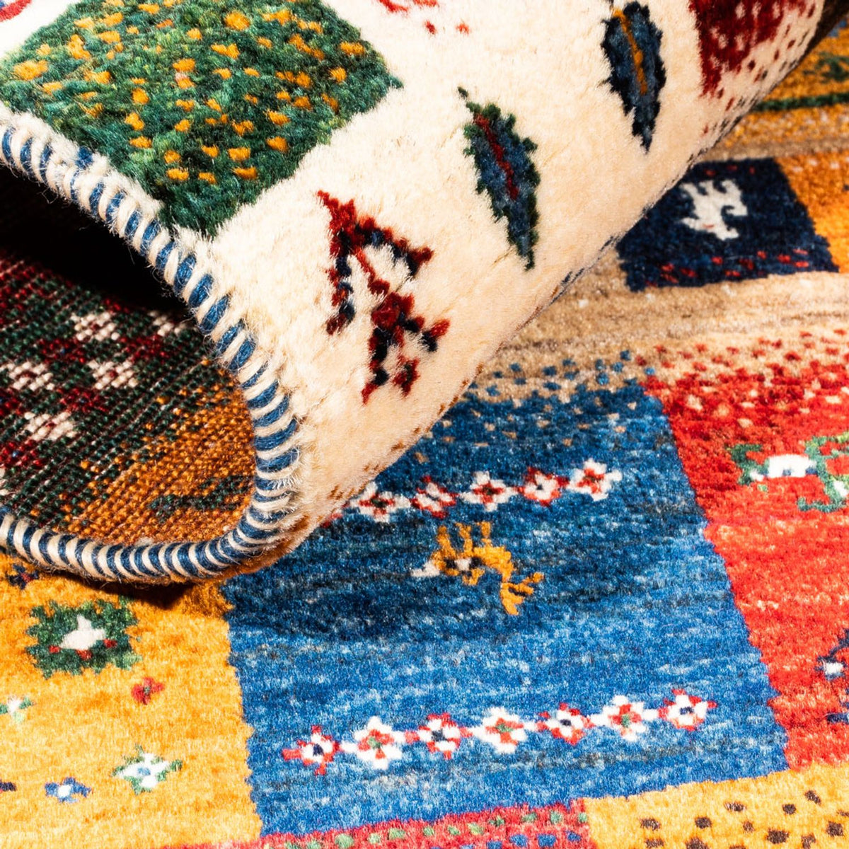 Gabbeh Rug - Loribaft Perser - Royal - 140 x 100 cm - multicolored
