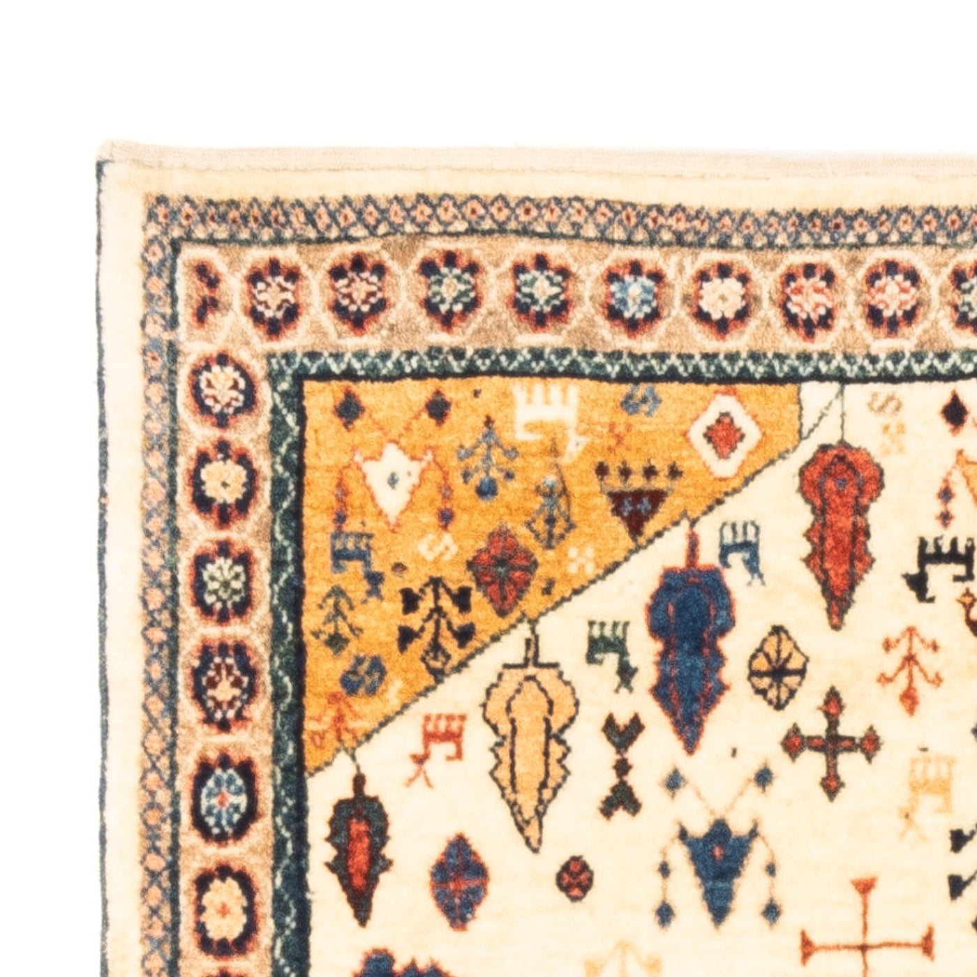 Gabbeh Persian Rug 132x92cm - Perserteppich Wollteppich