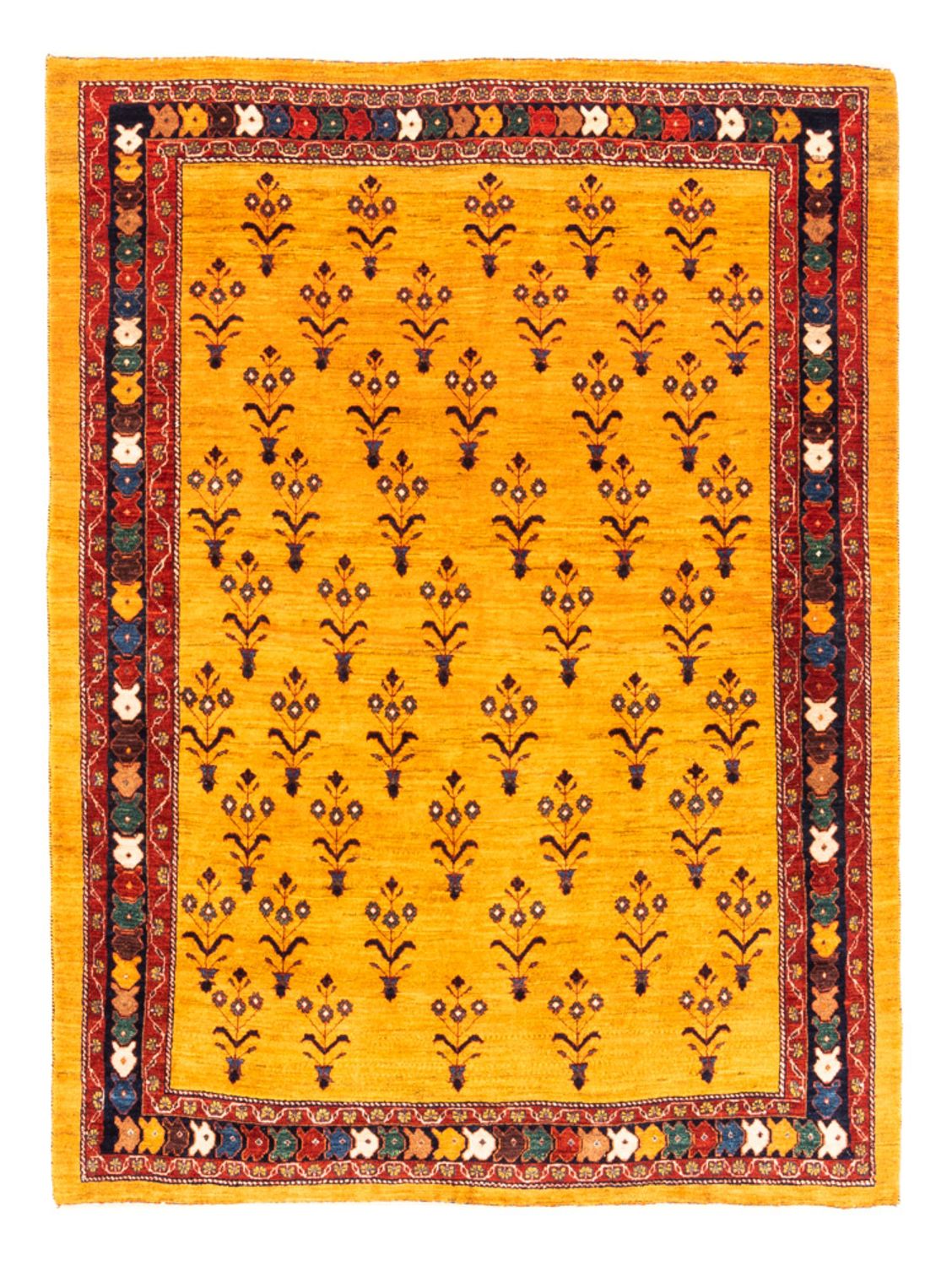 Gabbeh Rug - Perser - 198 x 149 cm - gold
