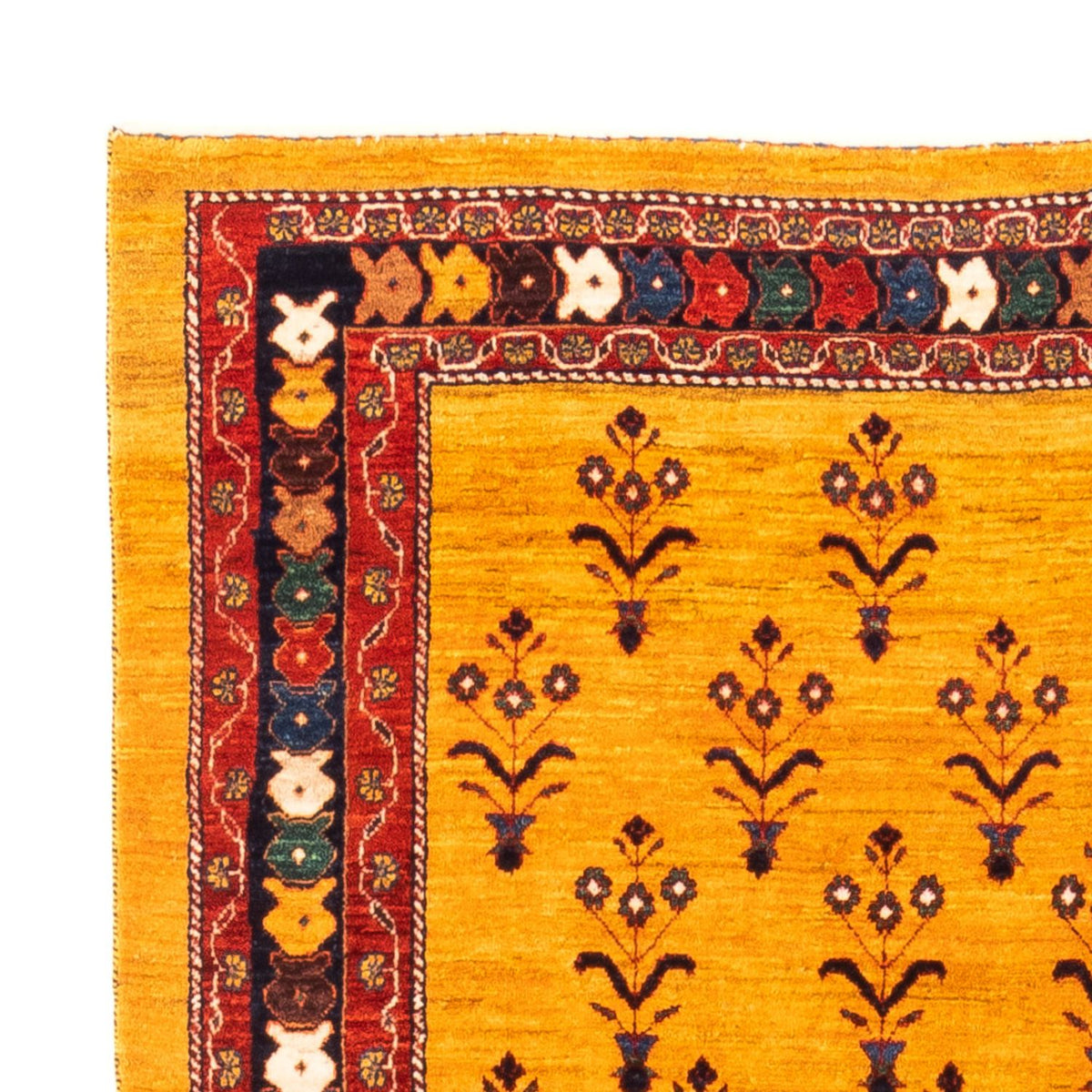 Gabbeh Rug - Perser - 198 x 149 cm - gold