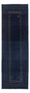 Runner Gabbeh Rug - Perser - 245 x 83 cm - dark blue