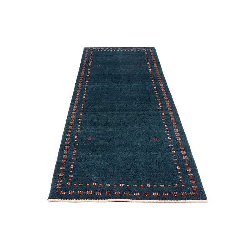 Runner Gabbeh Rug - Perser - 251 x 80 cm - dark blue