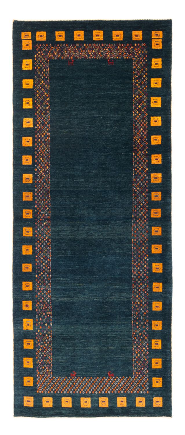 Runner Gabbeh Rug - Perser - 200 x 85 cm - dark blue