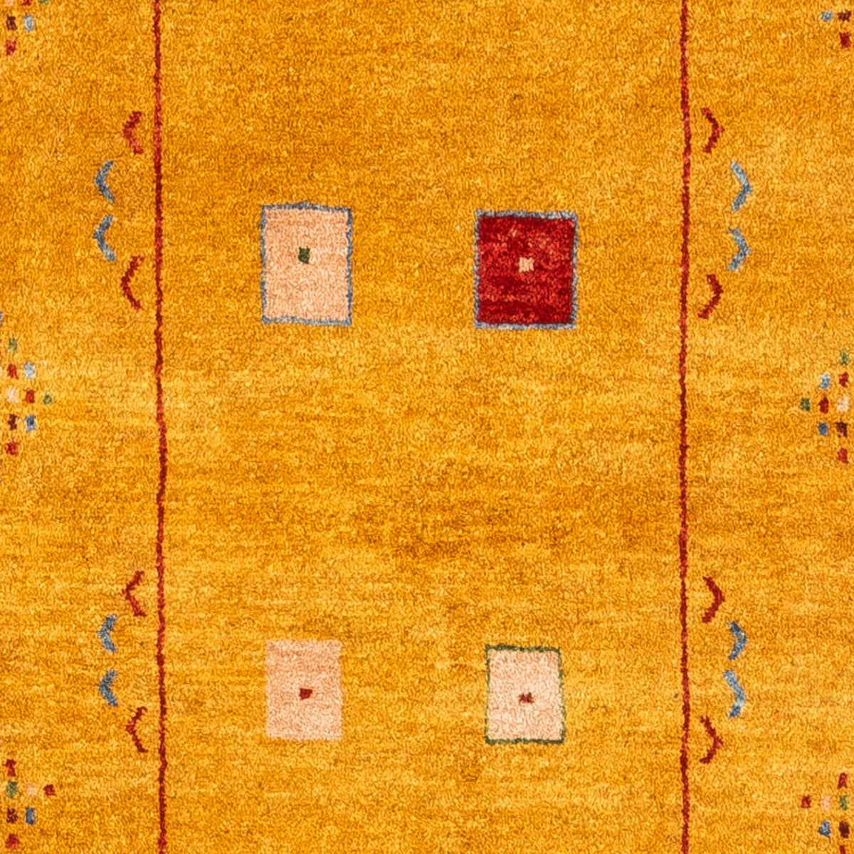 Runner Gabbeh Rug - Perser - 204 x 84 cm - gold