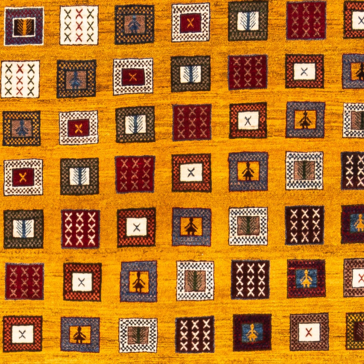 Gabbeh Rug - Perser - 195 x 150 cm - gold