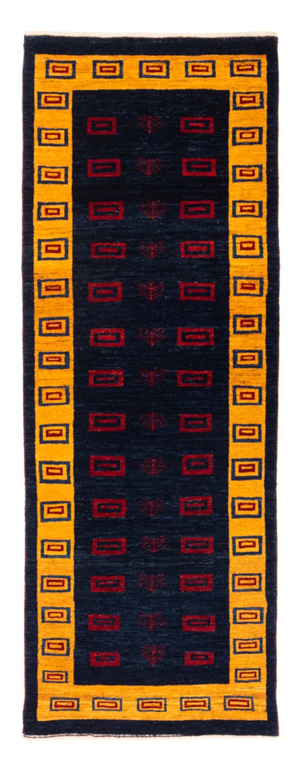 Runner Gabbeh Rug - Perser - 200 x 82 cm - dark blue