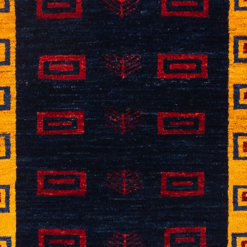 Runner Gabbeh Rug - Perser - 200 x 82 cm - dark blue