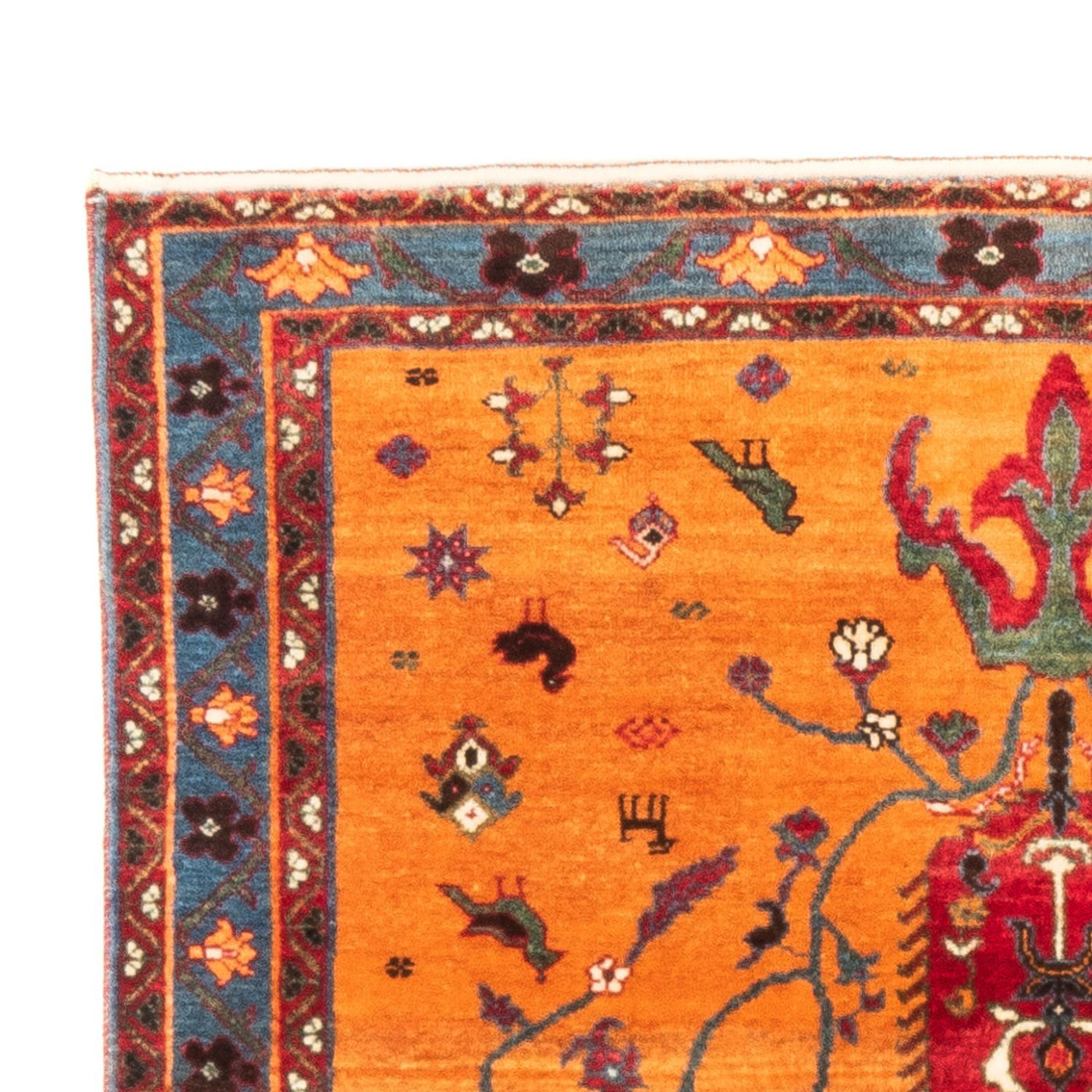 Persian Gabbeh Rug 155x100cm - Perserteppich Wollteppich