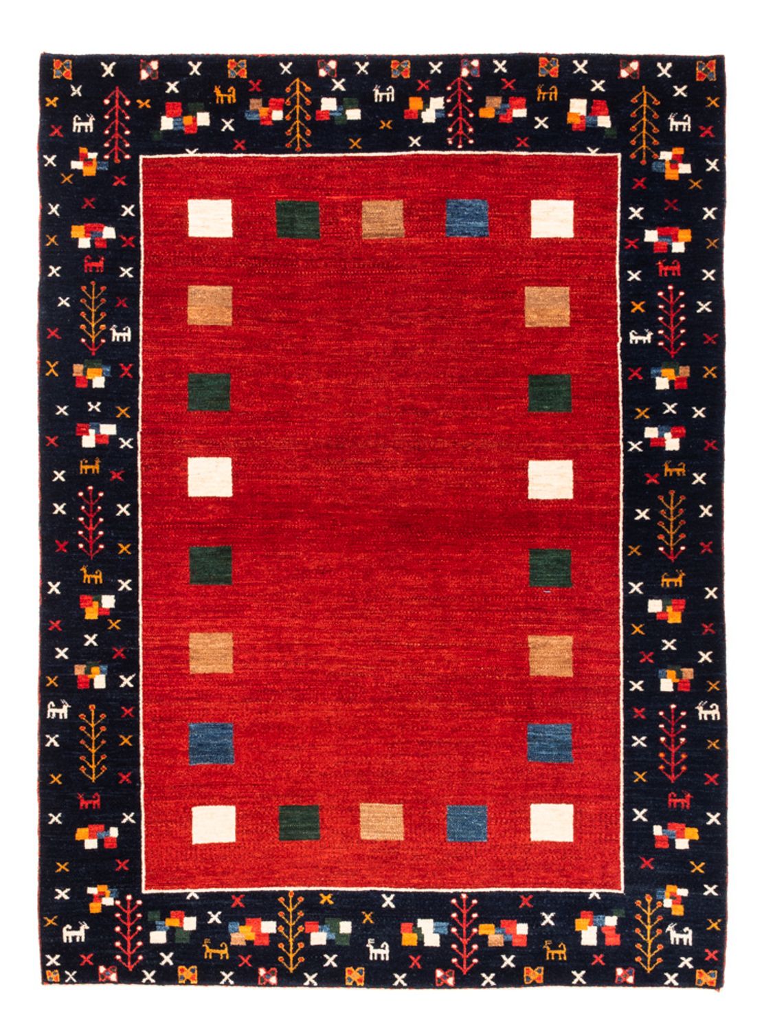 Gabbeh Rug - Perser - 172 x 126 cm - red