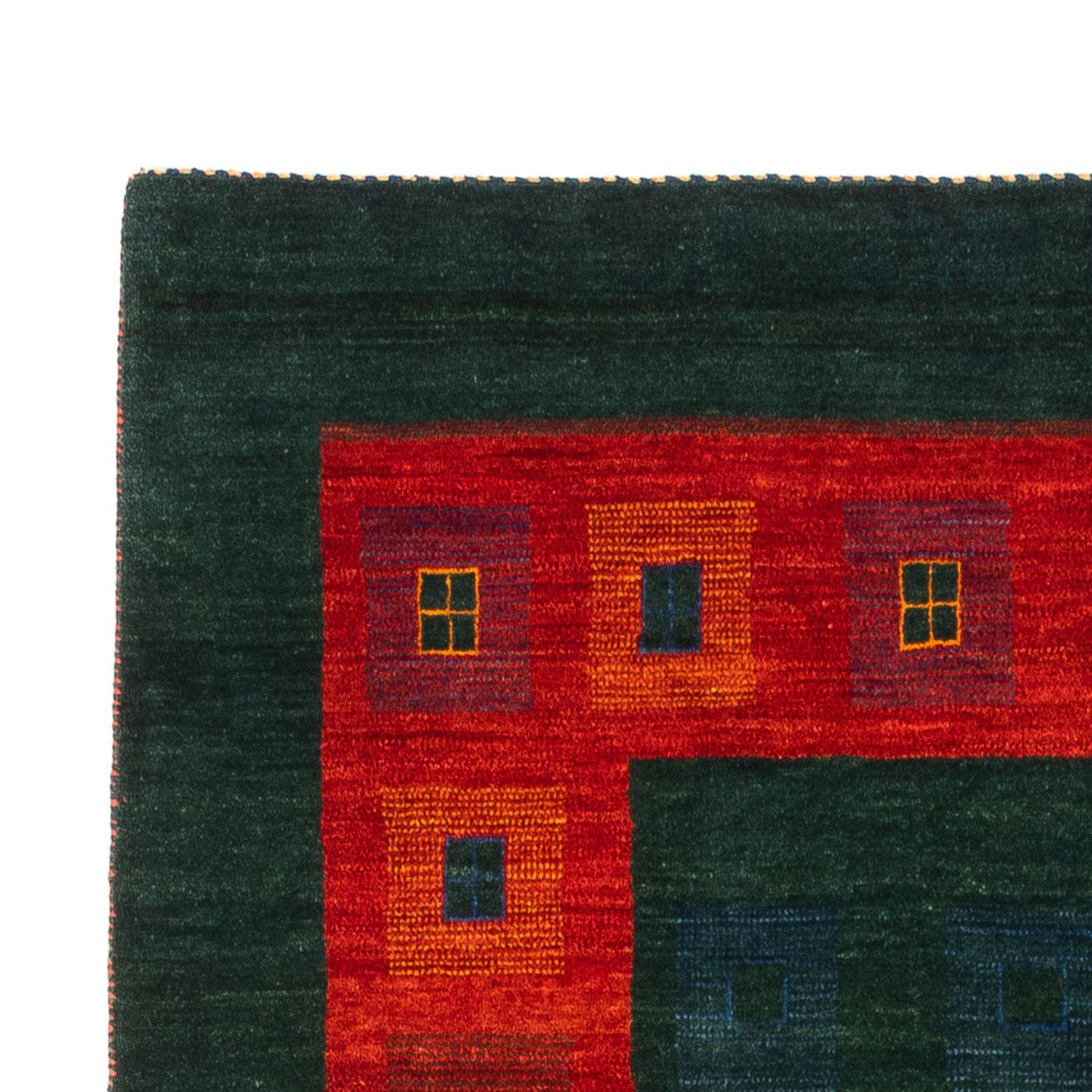Persian Gabbeh Rug 204x122cm - Perserteppich Wollteppich