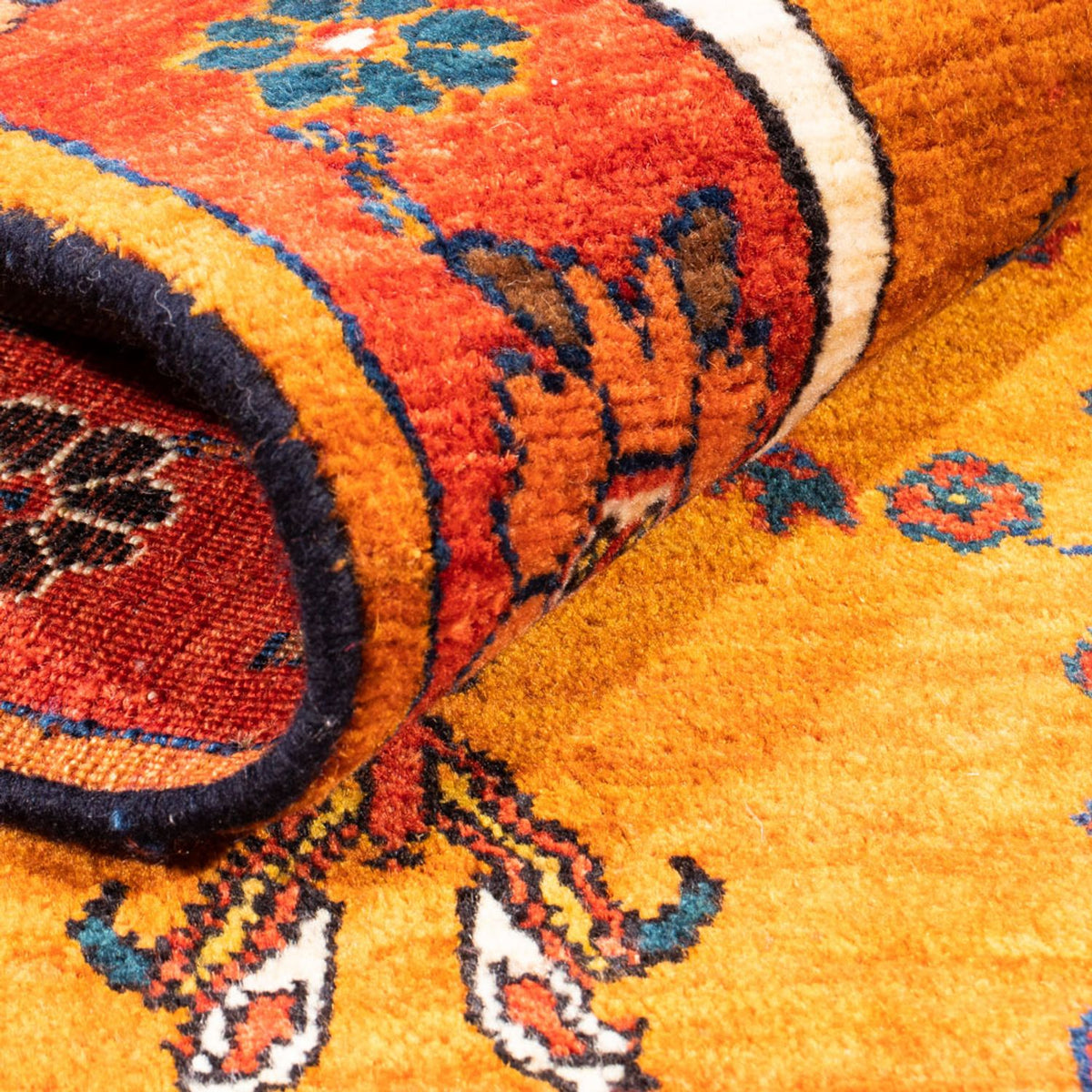 Gabbeh Rug - Perser - 150 x 105 cm - gold