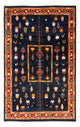 Persian Gabbeh Rug 235x150cm - Perserteppich Wollteppich