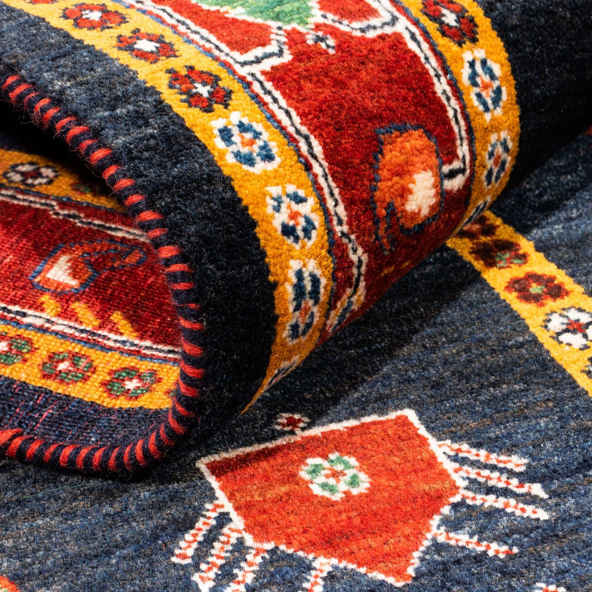 Gabbeh Rug - Perser - 235 x 150 cm - dark blue