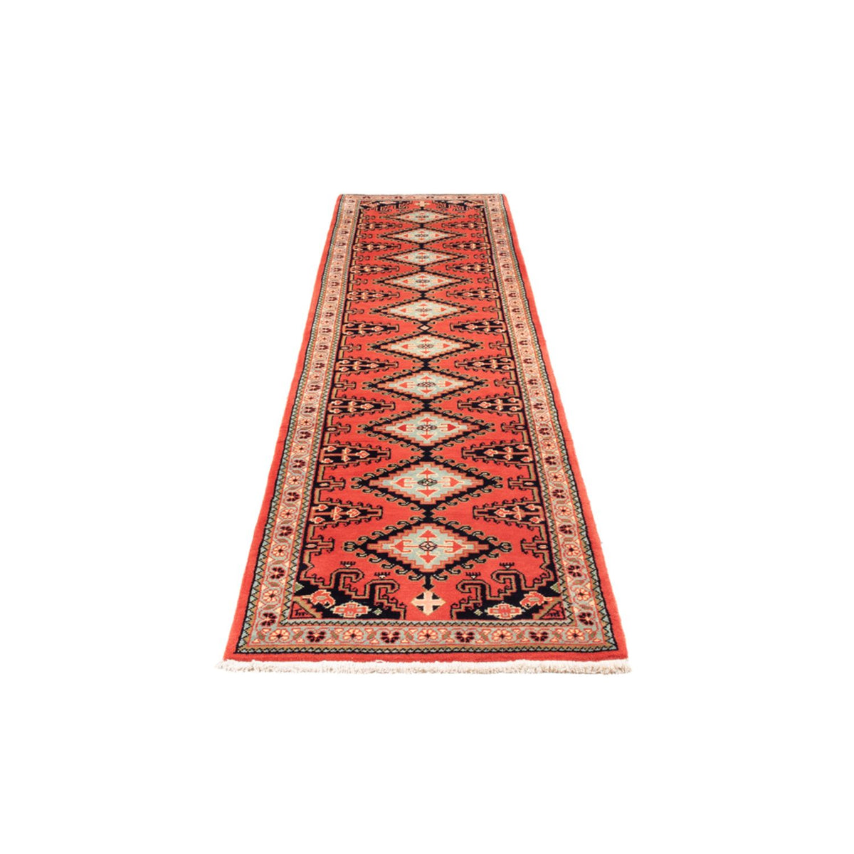 Runner Kelim Rug - Oriental - 310 x 75 cm - red