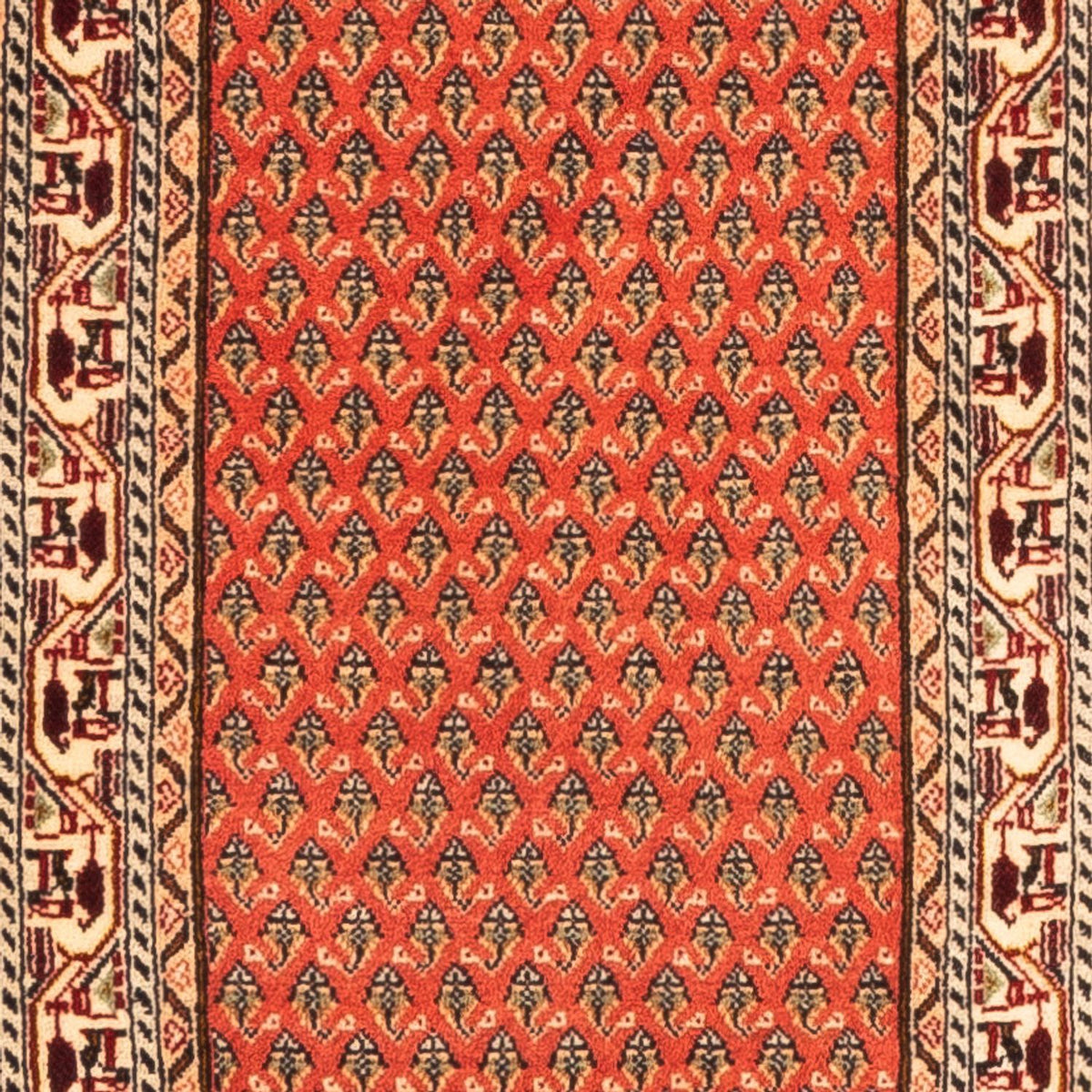 Runner Perser Rug - Mir - 348 x 63 cm - red