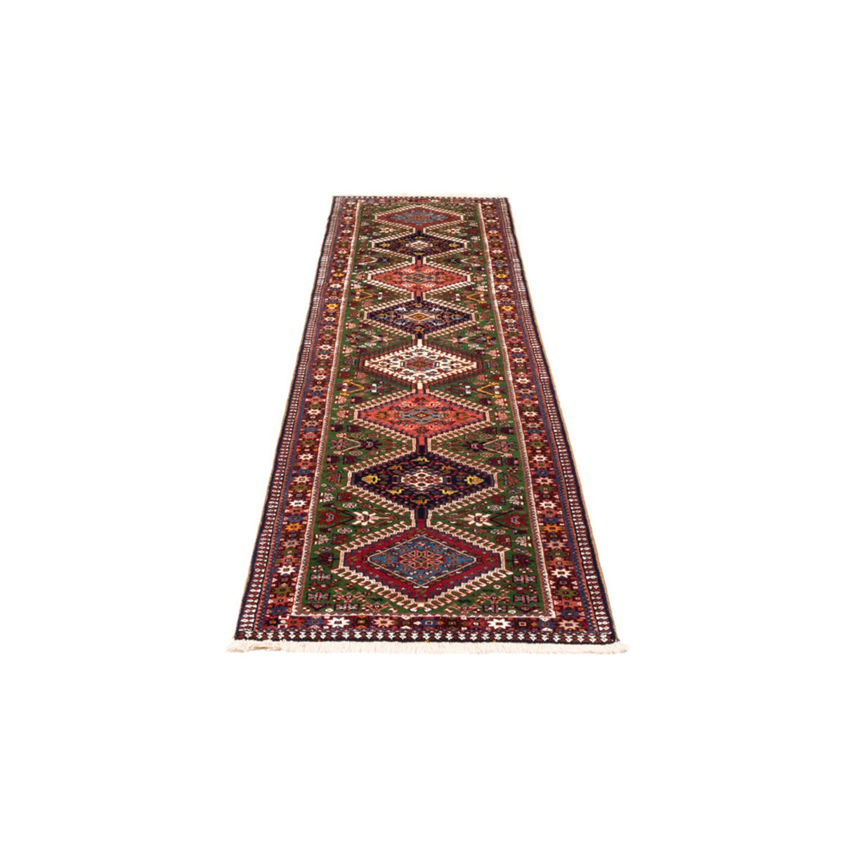 Runner Perser Rug - Nomadic - 283 x 74 cm - green