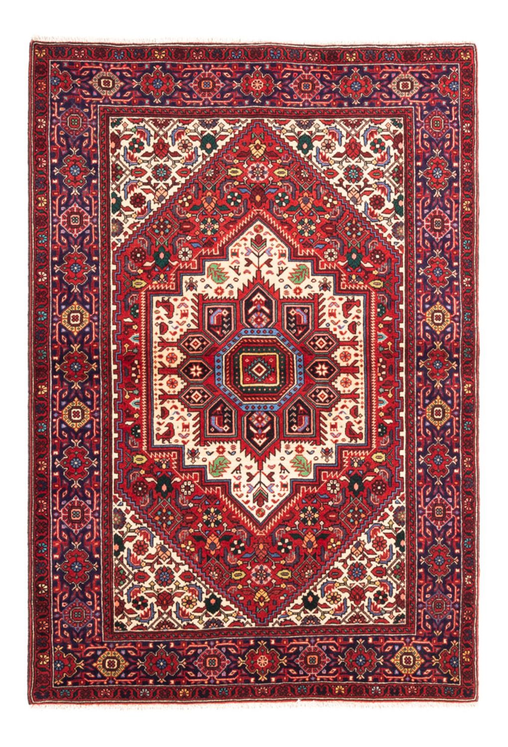 Perser Rug - Nomadic - 144 x 110 cm - red