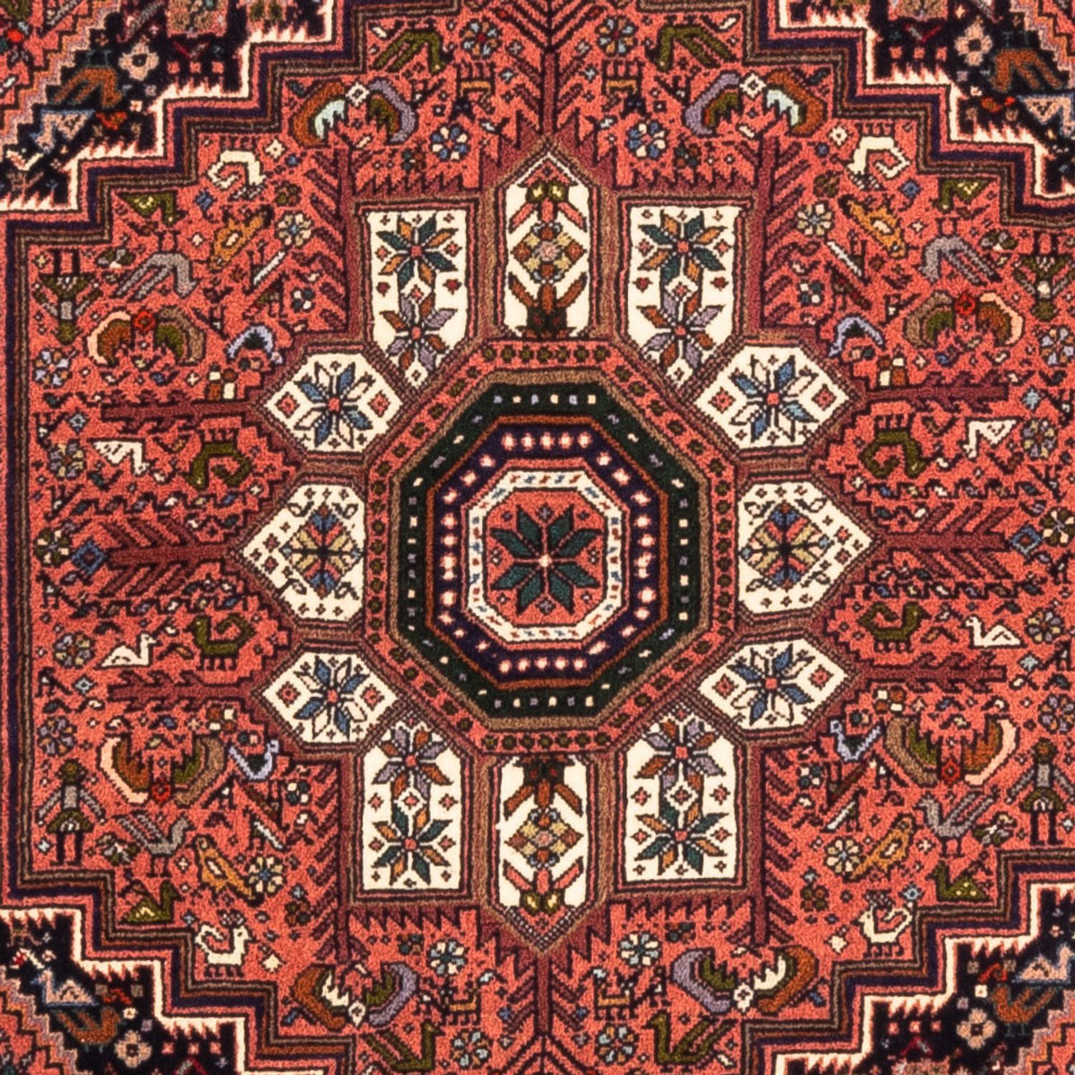 Perser Rug - Nomadic - 147 x 100 cm - red