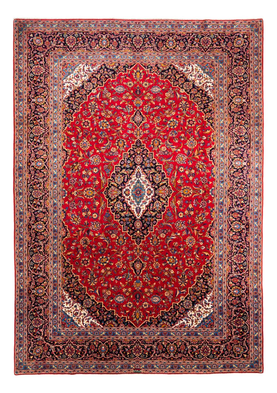 Perser Rug - Keshan - 346 x 257 cm - red