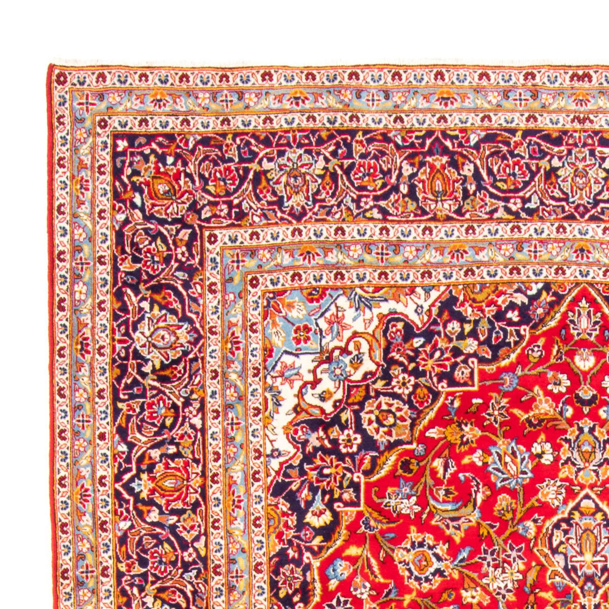 Perser Rug - Keshan - 374 x 240 cm - red