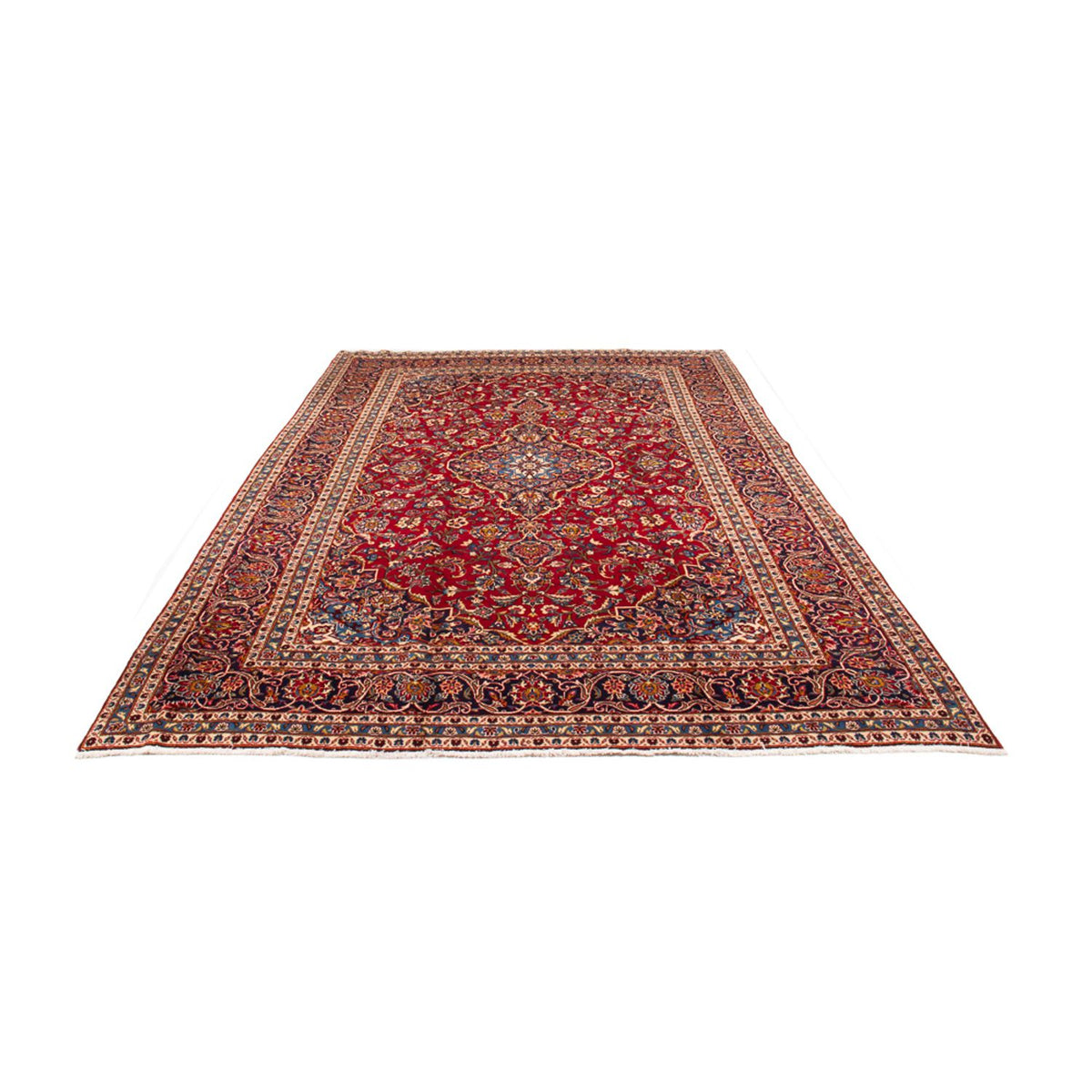 Perser Rug - Keshan - 374 x 244 cm - red