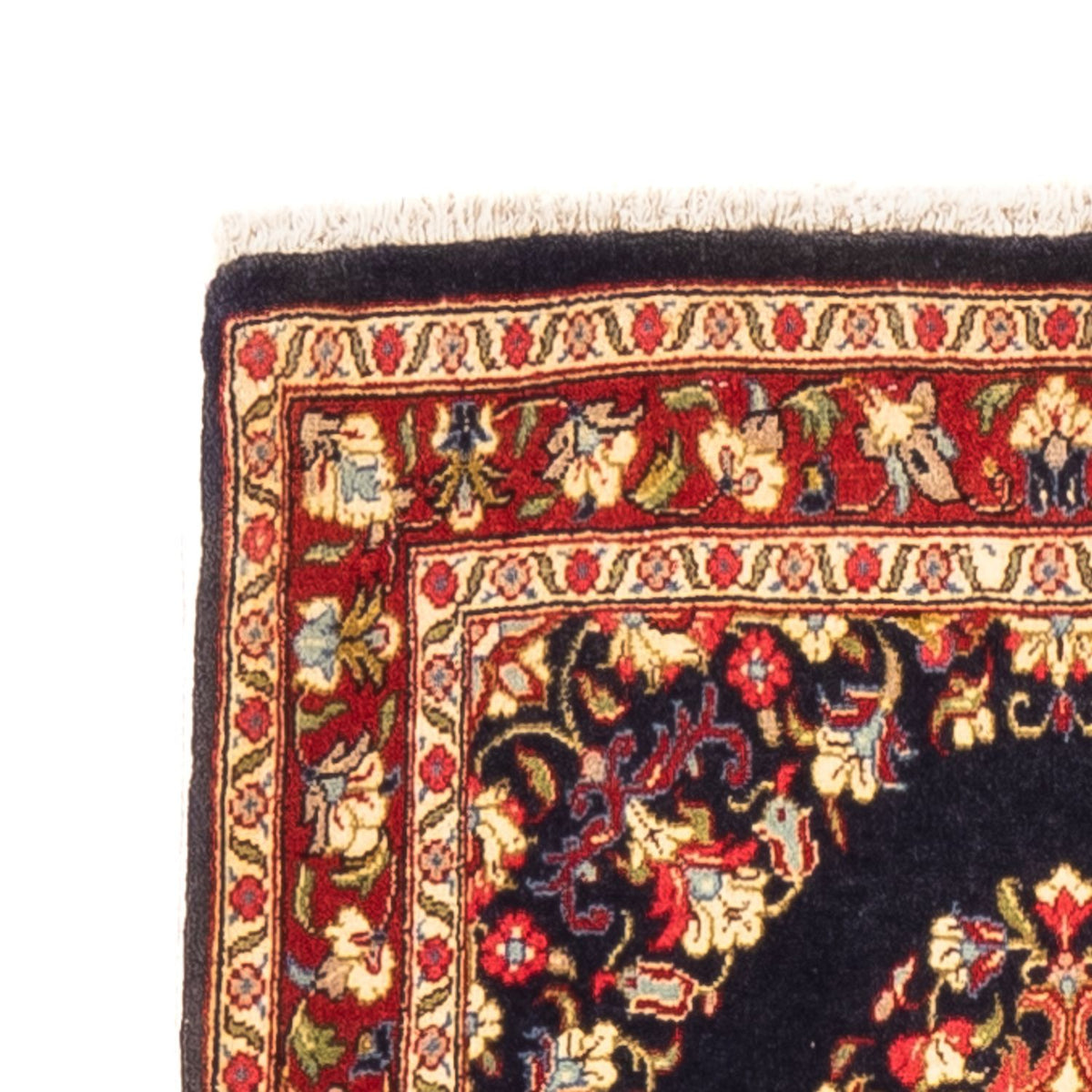 Runner Perser Rug - Ghom - 217 x 63 cm - dark blue