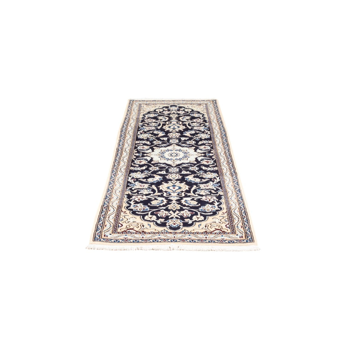 Runner Perser Rug - Nain - 190 x 68 cm - dark blue