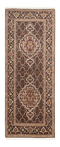 Runner Perser Rug - Tabriz - Royal - 196 x 75 cm - dark blue