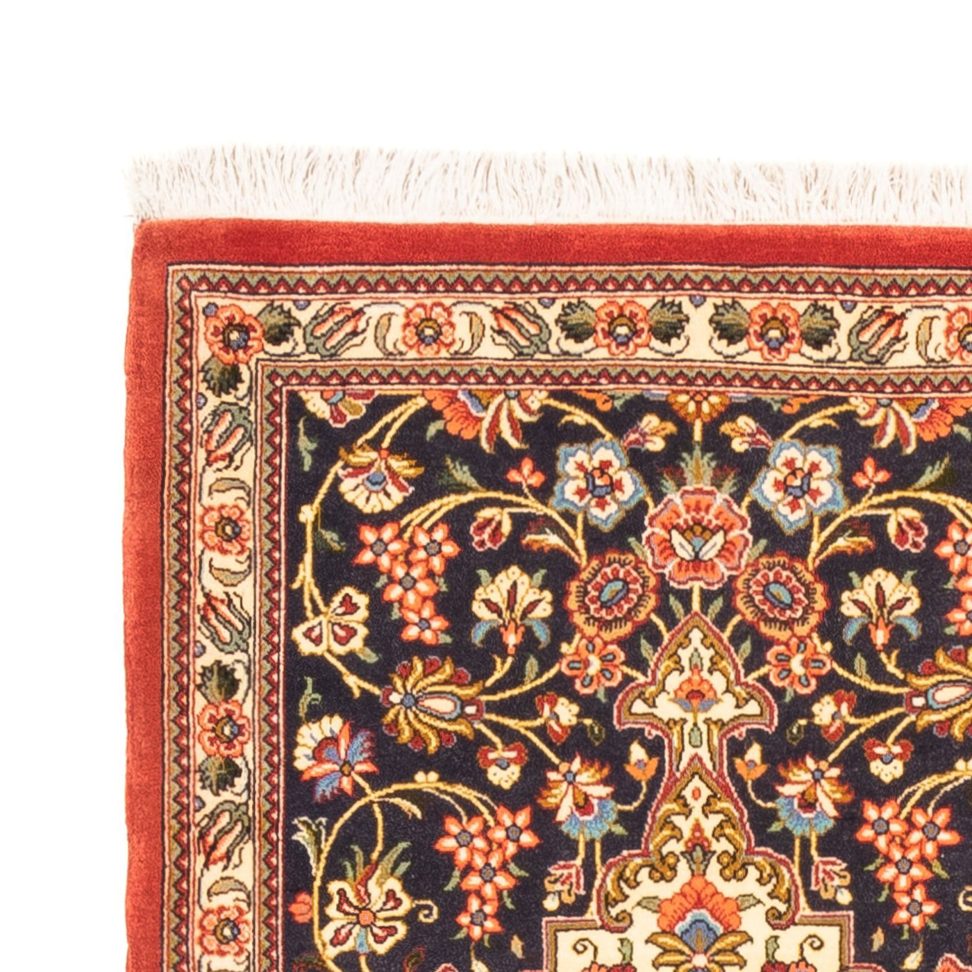 Runner Perser Rug - Ghom - 203 x 65 cm - dark blue