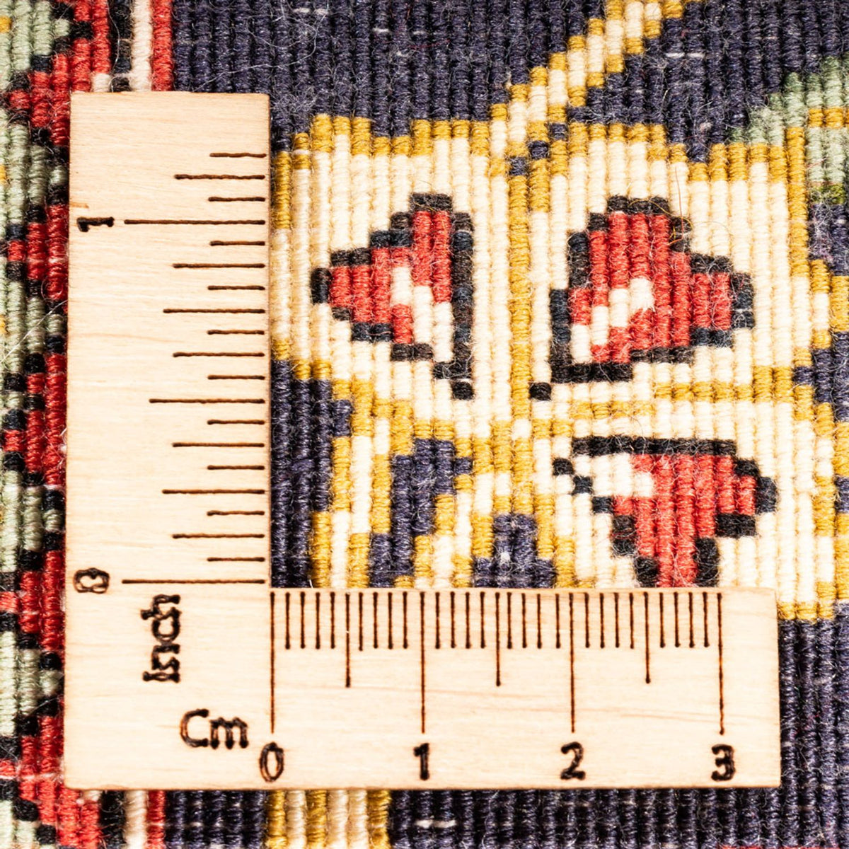 Runner Perser Rug - Ghom - 203 x 65 cm - dark blue