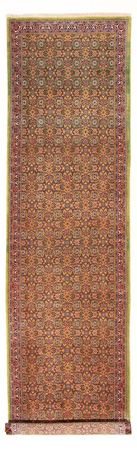 Runner Perser Rug - Tabriz - Royal - 377 x 100 cm - light green