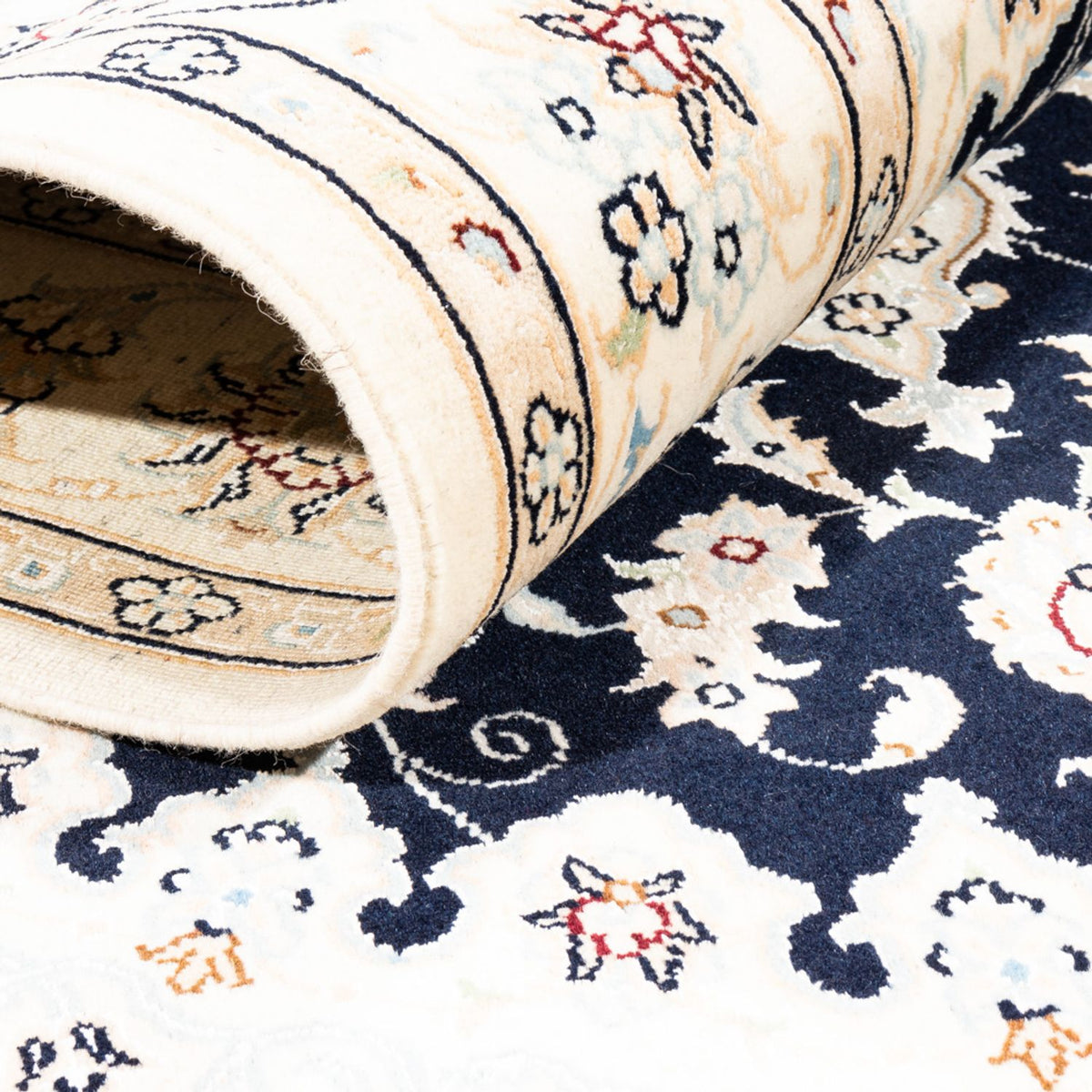 Perser Rug - Nain - Premium - 183 x 119 cm - dark blue