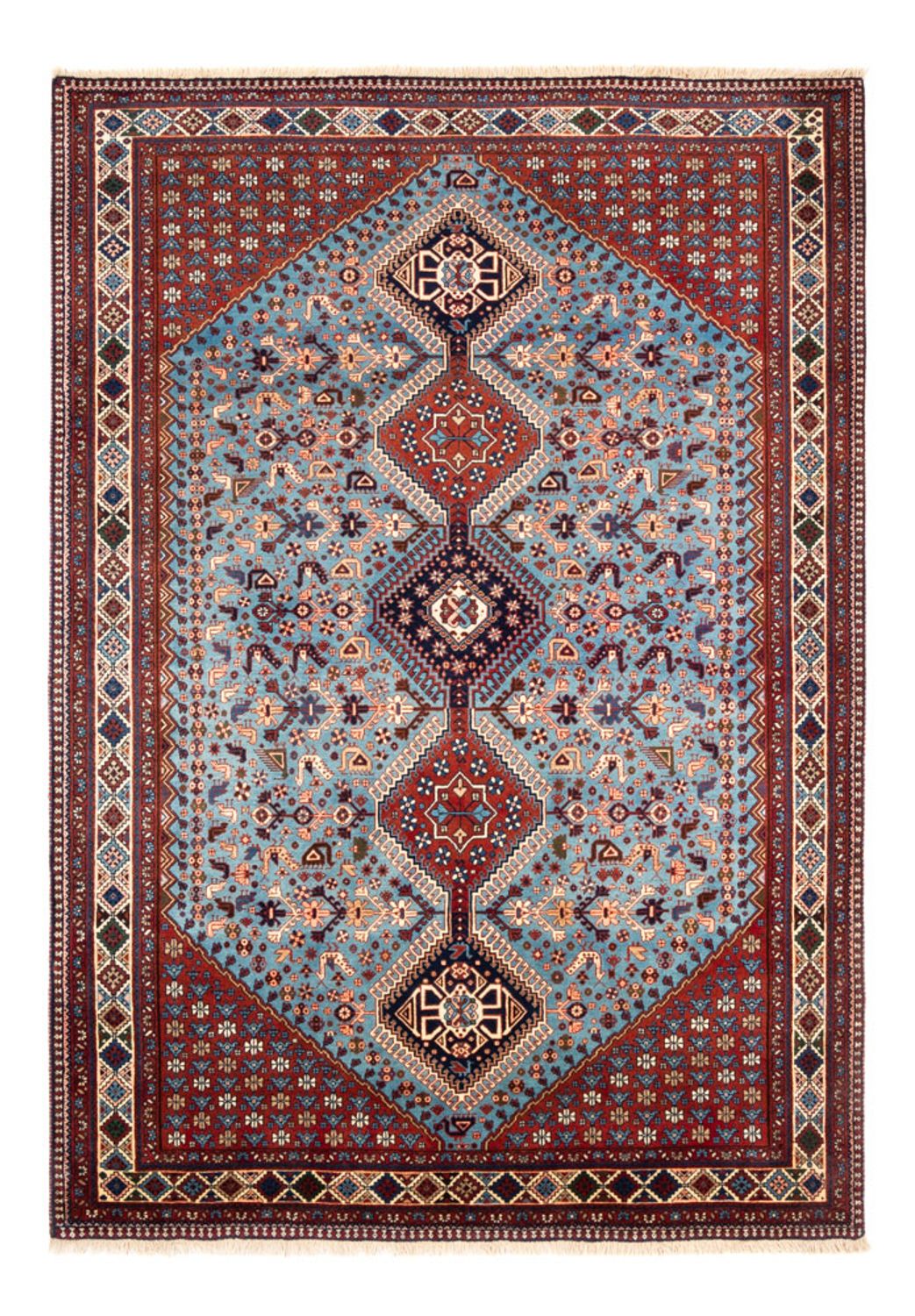 Perser Rug - Nomadic - 253 x 172 cm - light blue