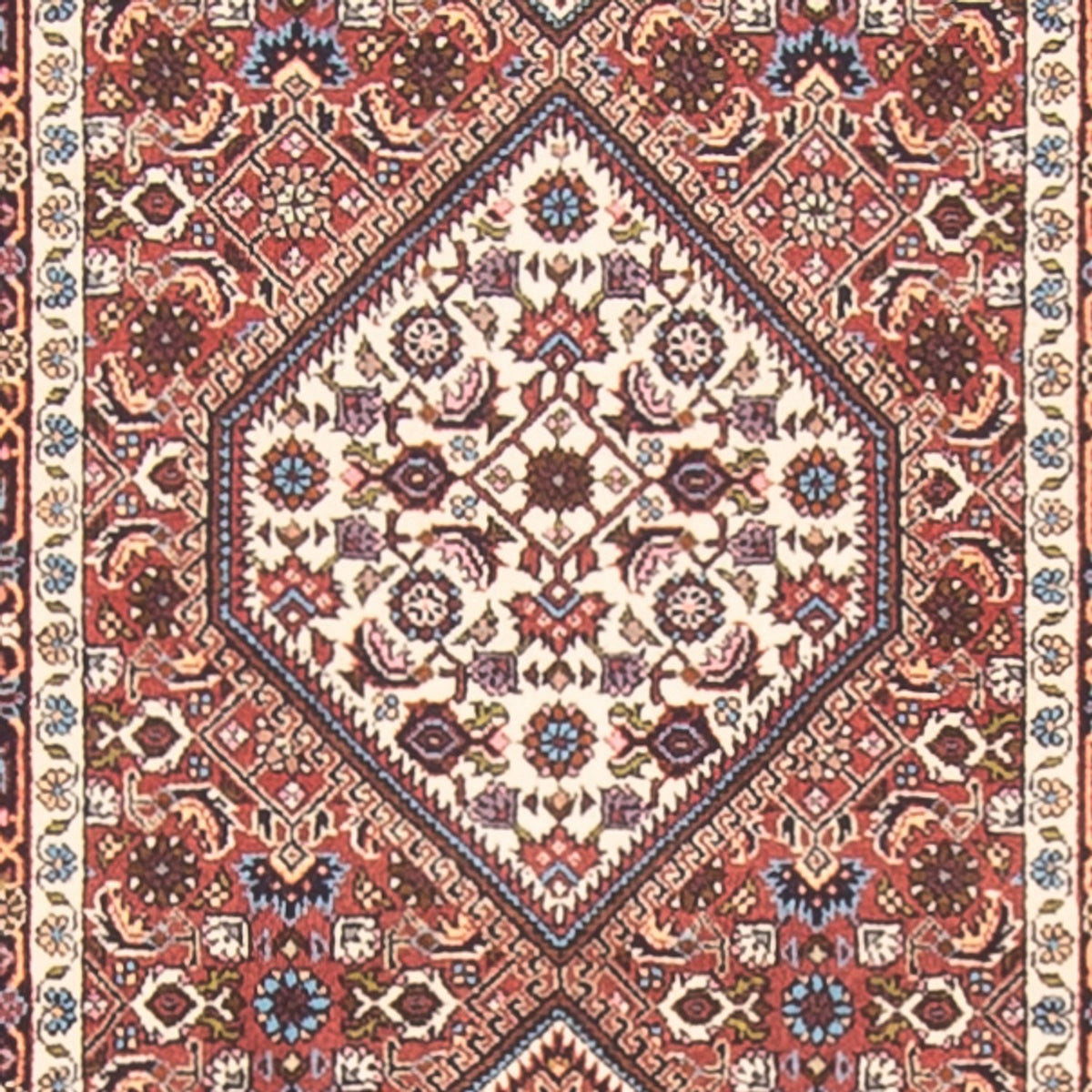 Runner Perser Rug - Bidjar - 395 x 84 cm - red