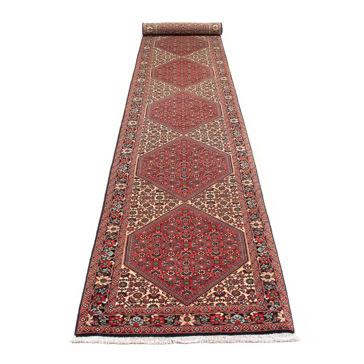 Runner Perser Rug - Bidjar - 406 x 65 cm - beige