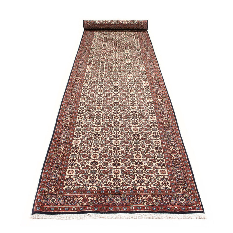 Runner Perser Rug - Bidjar - 397 x 85 cm - cream