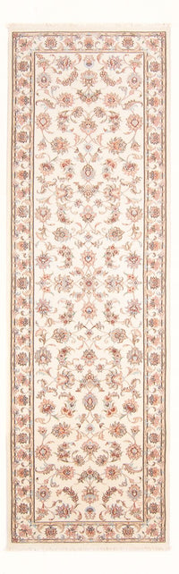 Runner Perser Rug - Tabriz - Royal - 295 x 89 cm - cream