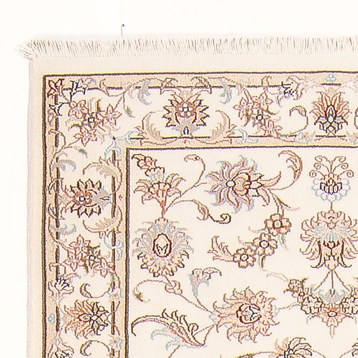 Runner Perser Rug - Tabriz - Royal - 294 x 89 cm - cream