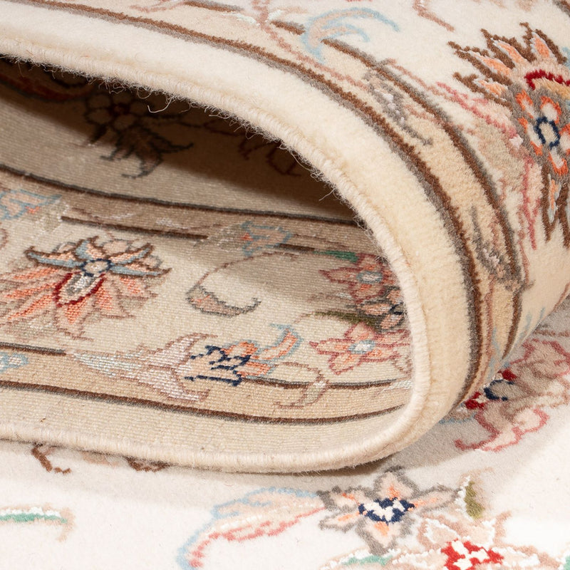 Runner Perser Rug - Tabriz - Royal - 294 x 89 cm - cream