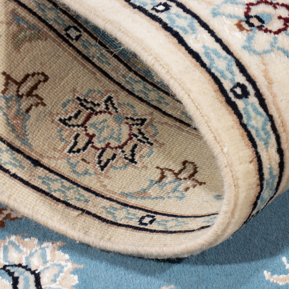 Perser Rug - Nain - Premium - 120 x 80 cm - light blue